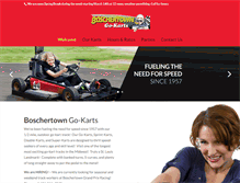Tablet Screenshot of boschertowngokarts.com